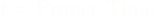 \[t = \text{Proper Time}\]