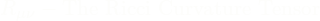 \[R_{\mu\nu} - \text{The Ricci Curvature Tensor}\]