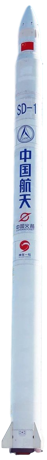 Image of the Smart Dragon-1 rocket